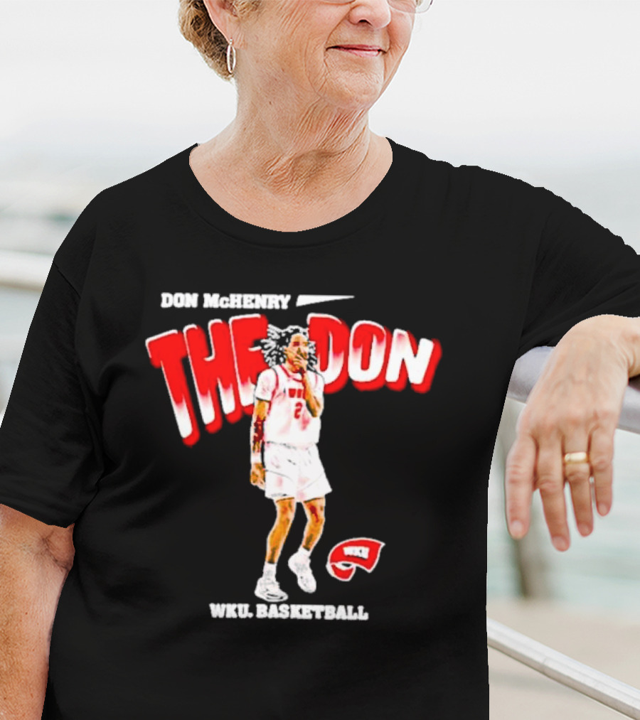 Don McHenry The Don WKU Basketball Western Kentucky Hilltoppers Player Cartoon T-Shirt