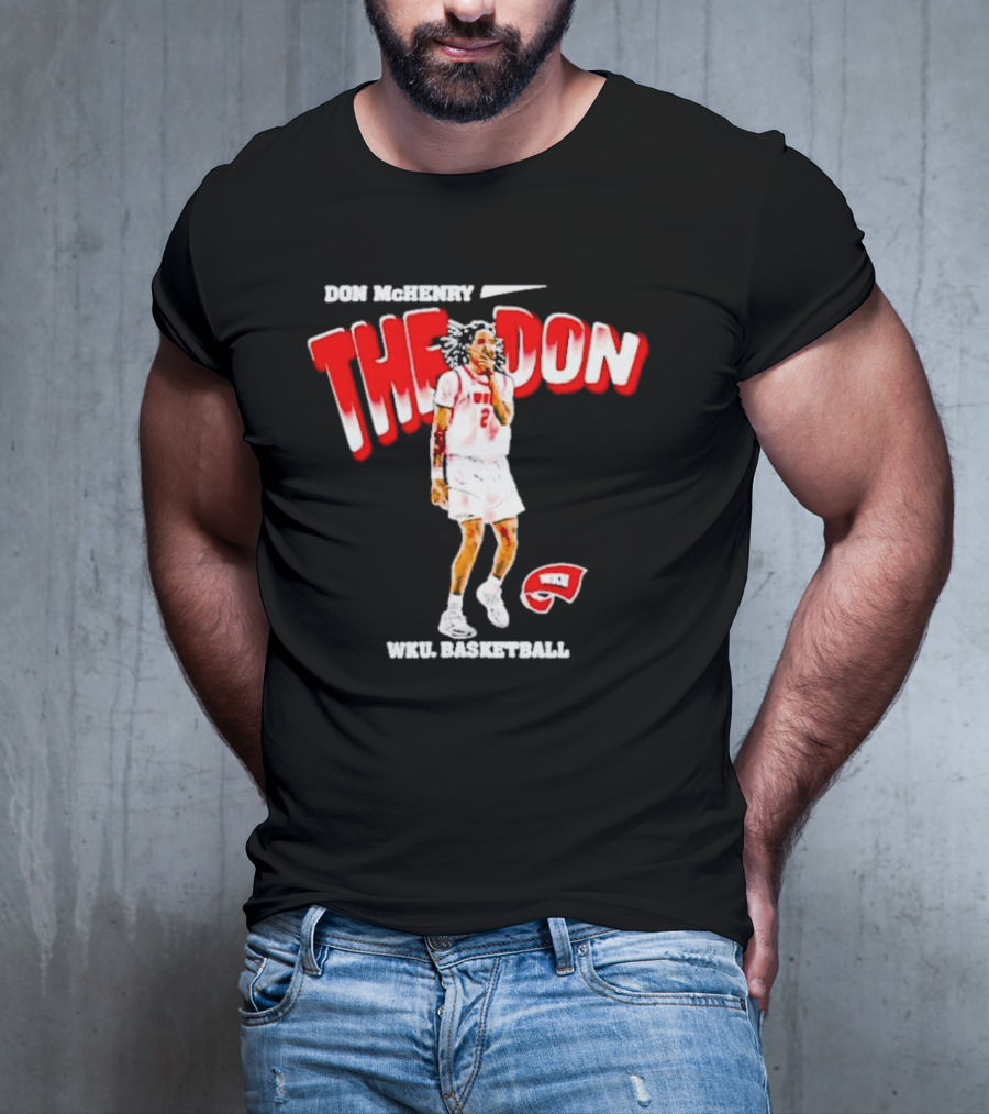 Don McHenry The Don WKU Basketball Western Kentucky Hilltoppers Player Cartoon T-Shirt