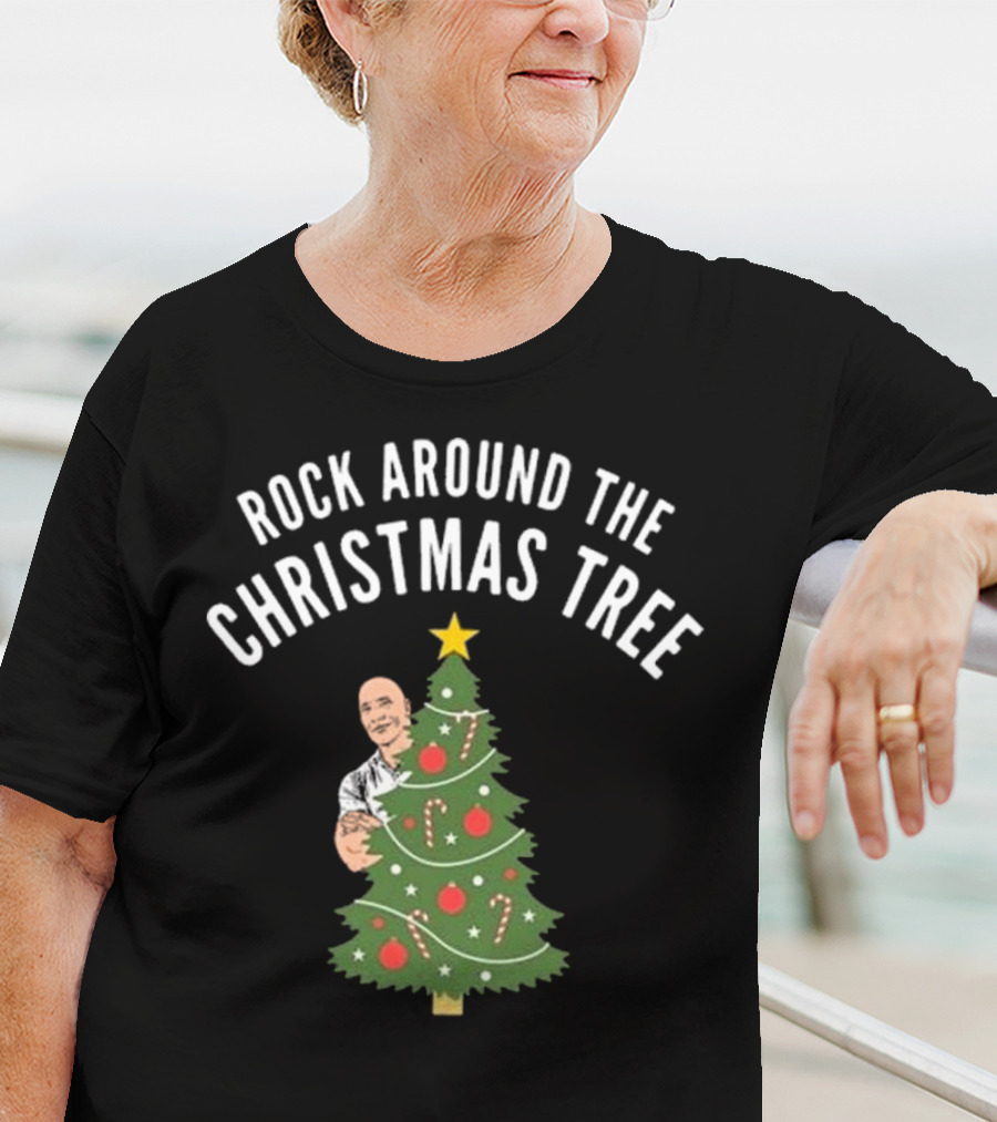 Rock Around The Christmas Tree Merry Christmas T-Shirt