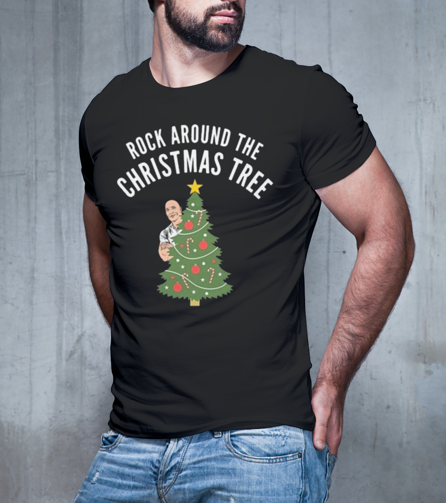 Rock Around The Christmas Tree Merry Christmas T-Shirt