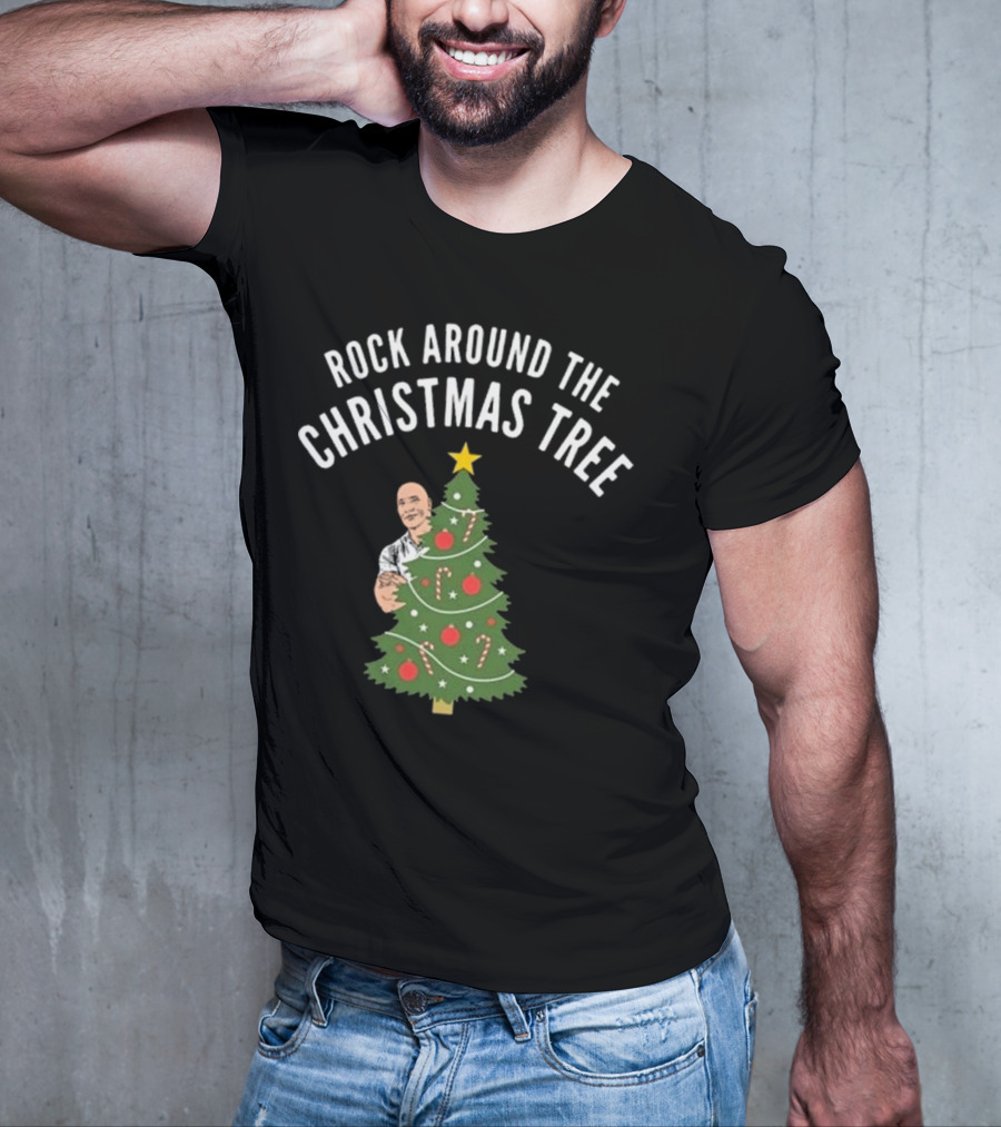 Rock Around The Christmas Tree Merry Christmas T-Shirt