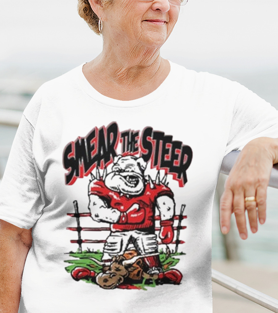 Georgia Bulldog Smear The Steer T-Shirt