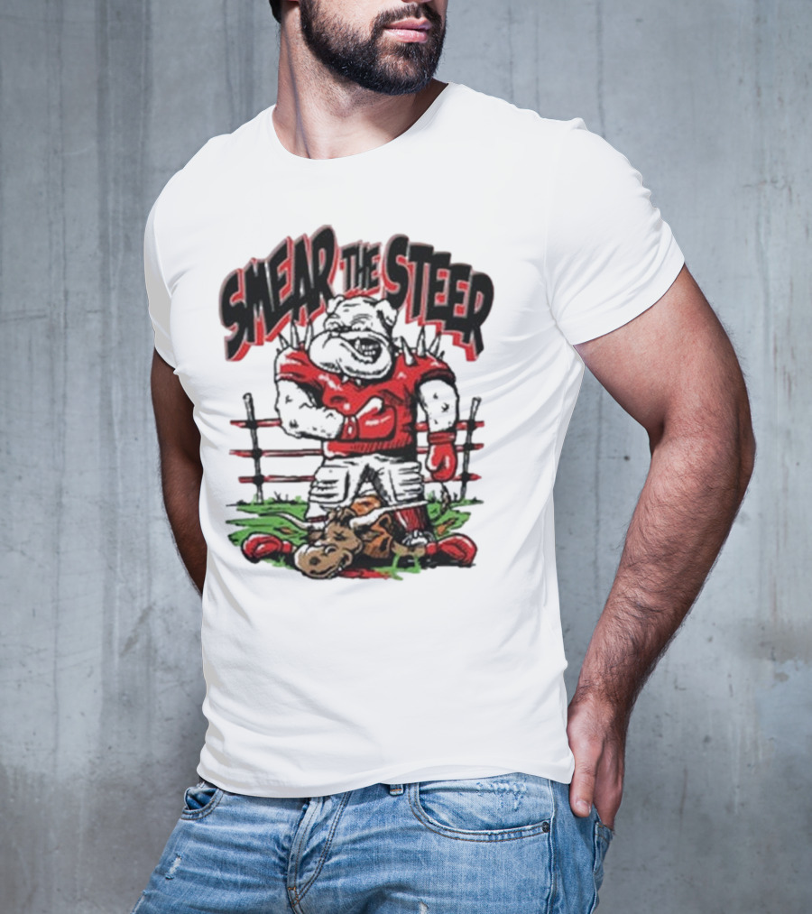 Georgia Bulldog Smear The Steer T-Shirt