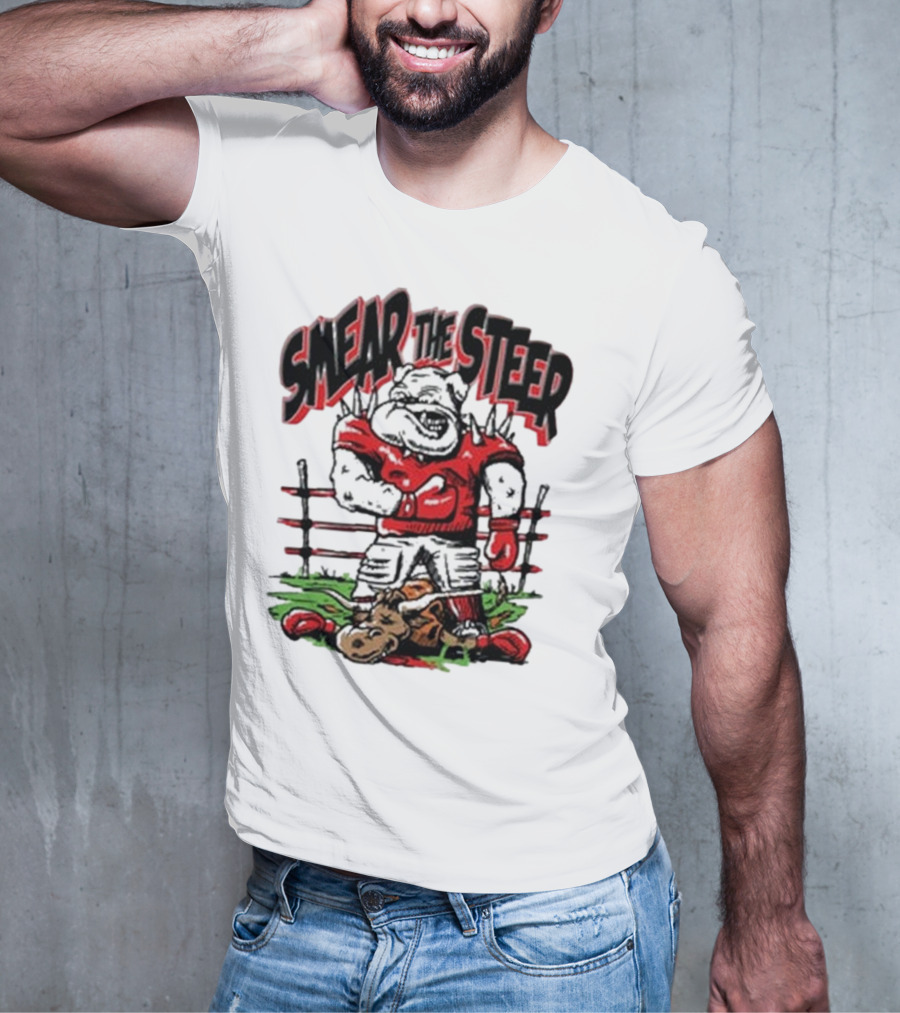 Georgia Bulldog Smear The Steer T-Shirt
