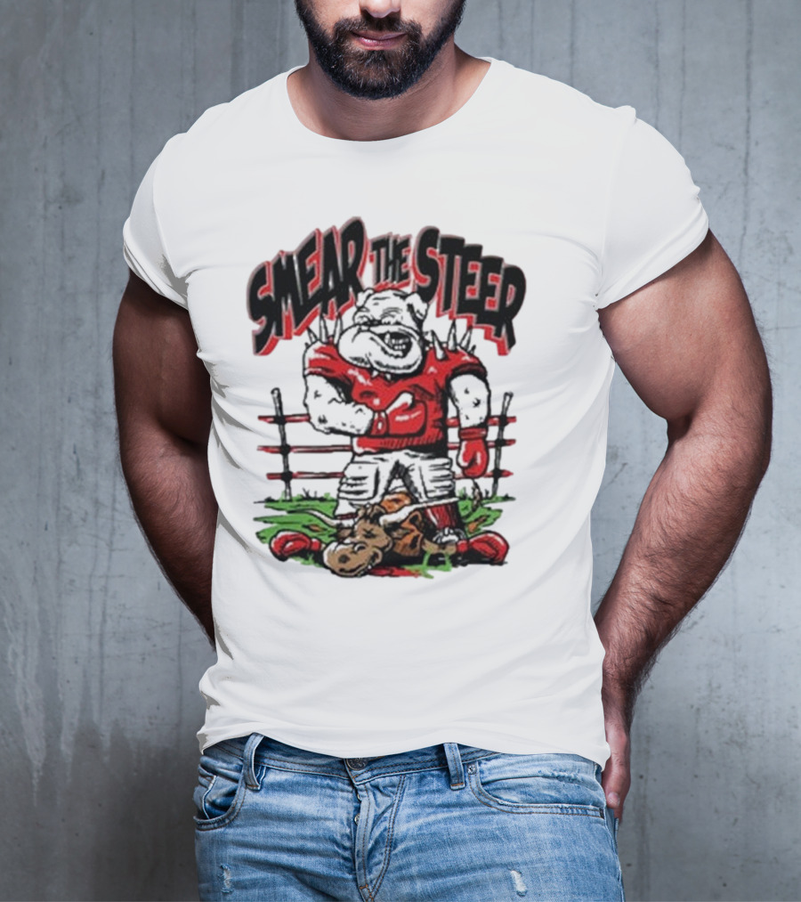 Georgia Bulldog Smear The Steer T-Shirt