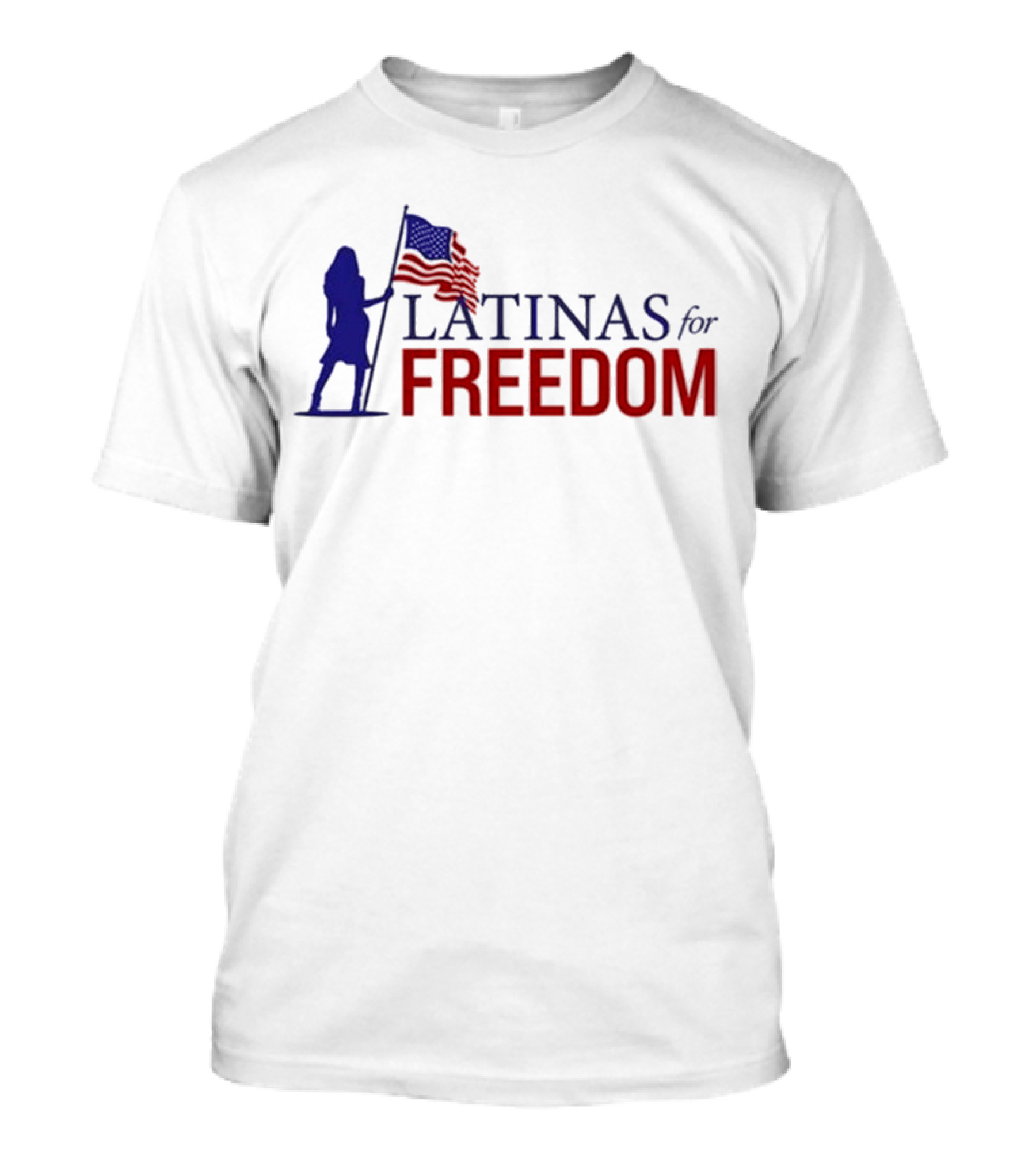 Latinas For Freedom American Flag T-Shirt