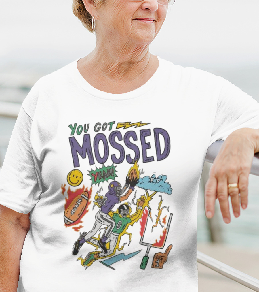 You Got Mossed Yeah Randy Moss Minnesota Vikings Football Catch T-Shirt