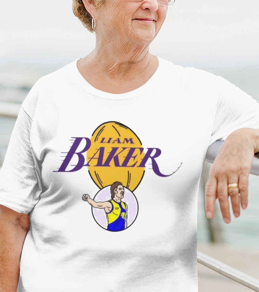 Liam Baker West Coast Eagles Australian Rules Football Themed T-Shirt