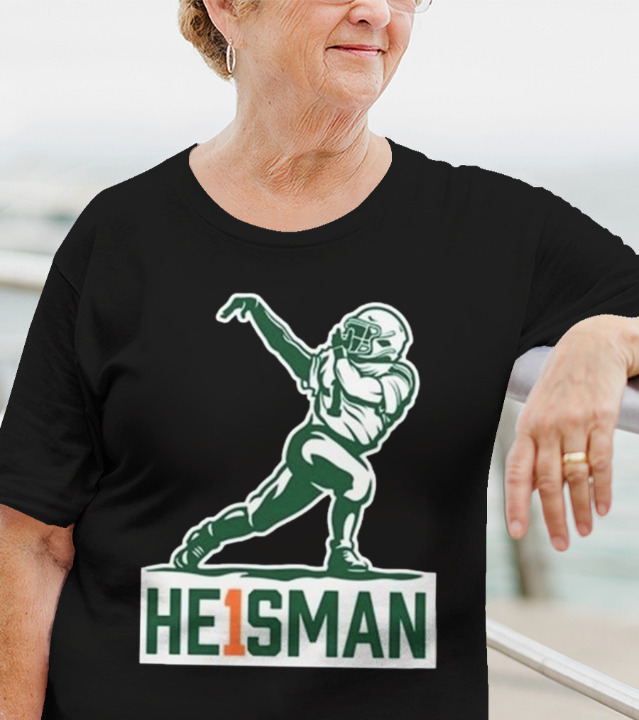 Cam HE1SMAN Football Heisman Pose T-Shirt