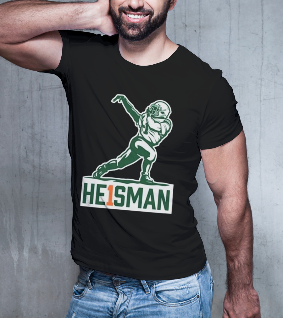 Cam HE1SMAN Football Heisman Pose T-Shirt