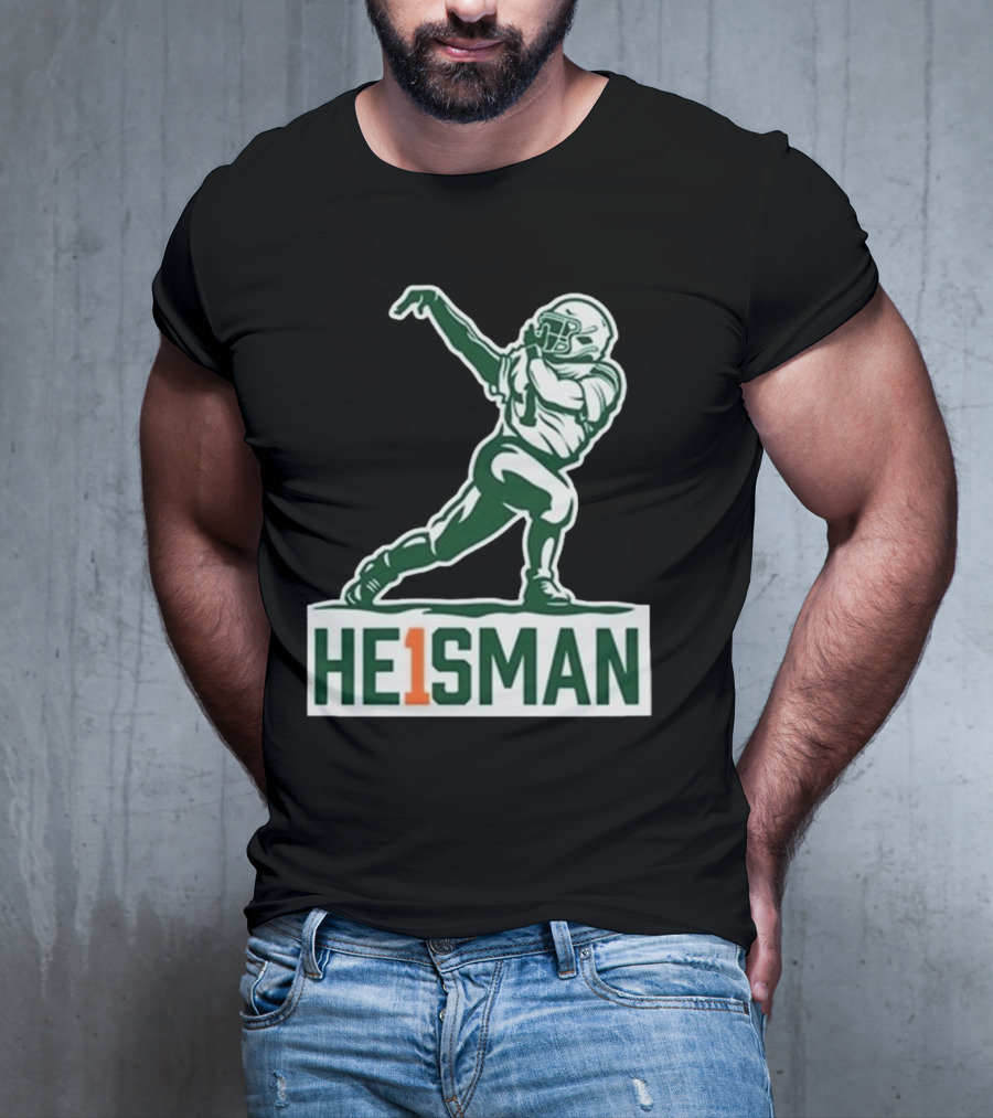 Cam HE1SMAN Football Heisman Pose T-Shirt