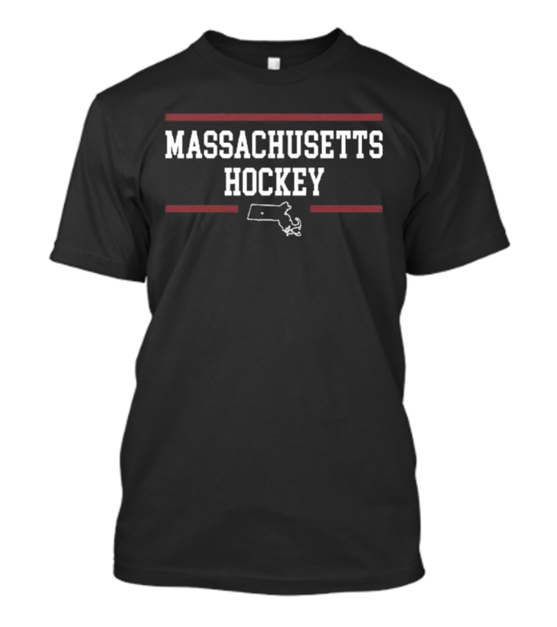 Francesco Dell’elce Massachusetts Hockey Outline T-Shirt