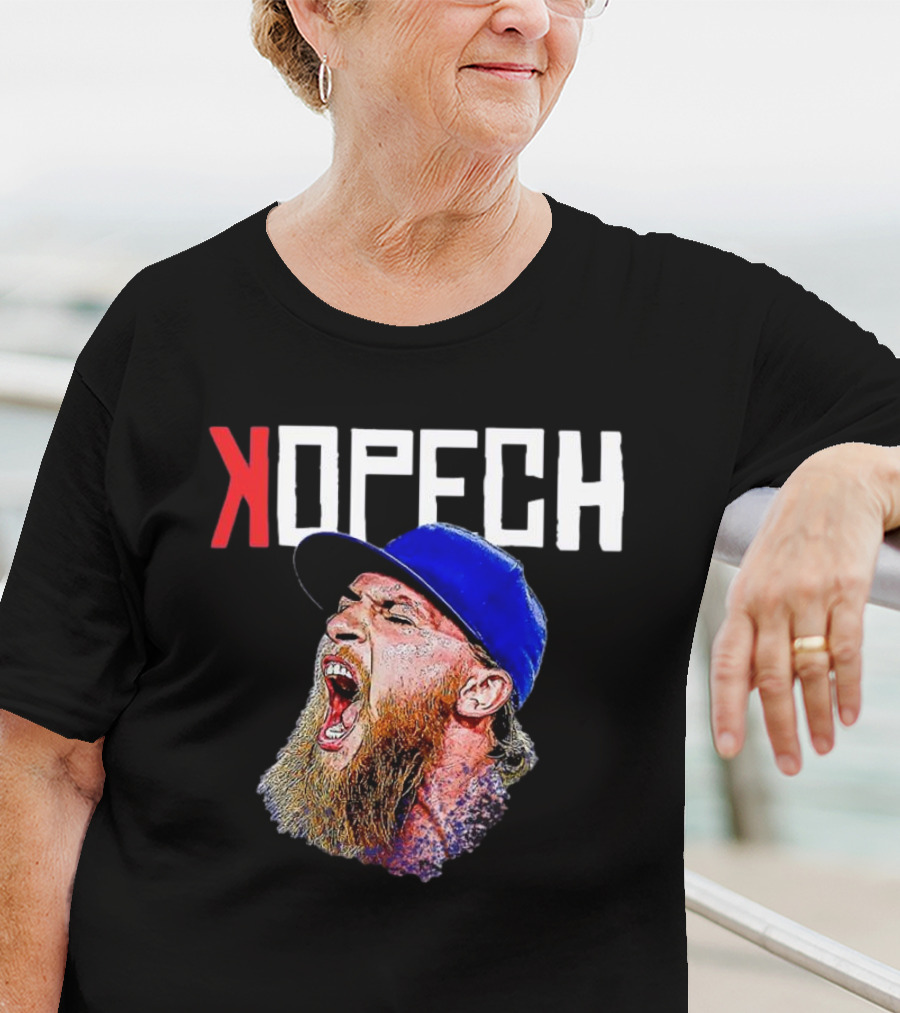 Michael Kopech Scream Yelling Illustration Blue Cap T-Shirt