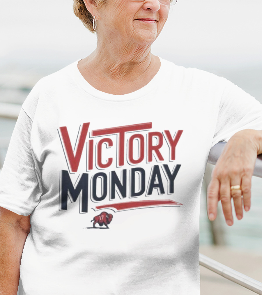 Victory Monday Buffalo Bills Josh Allen 17 Buffalo Football T-Shirt