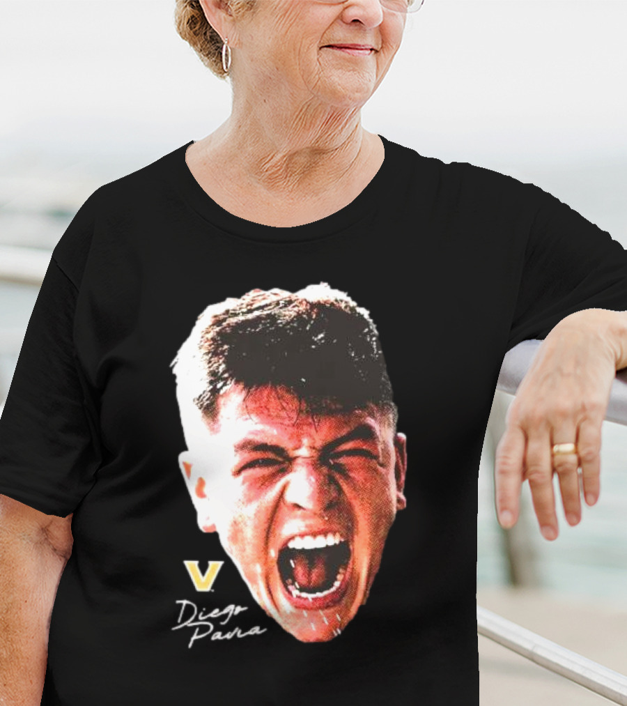 Diego Pavia Vanderbilt Commodores Signature Swag Head T-Shirt