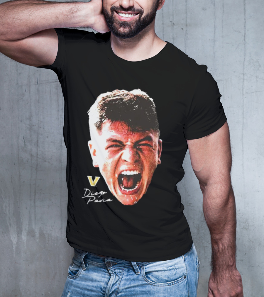 Diego Pavia Vanderbilt Commodores Signature Swag Head T-Shirt