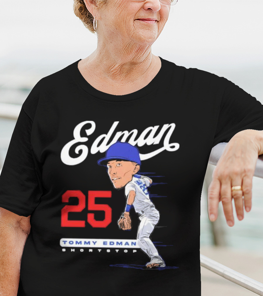 Edman 25 Tommy Edman Shortstop Cartoon T-Shirt