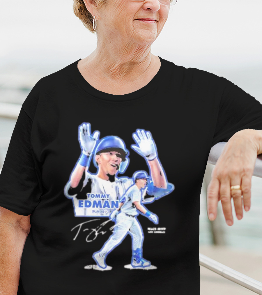 Tommy Edman Player 60 NLCS MVP Los Angeles Dodgers Signature T-Shirt