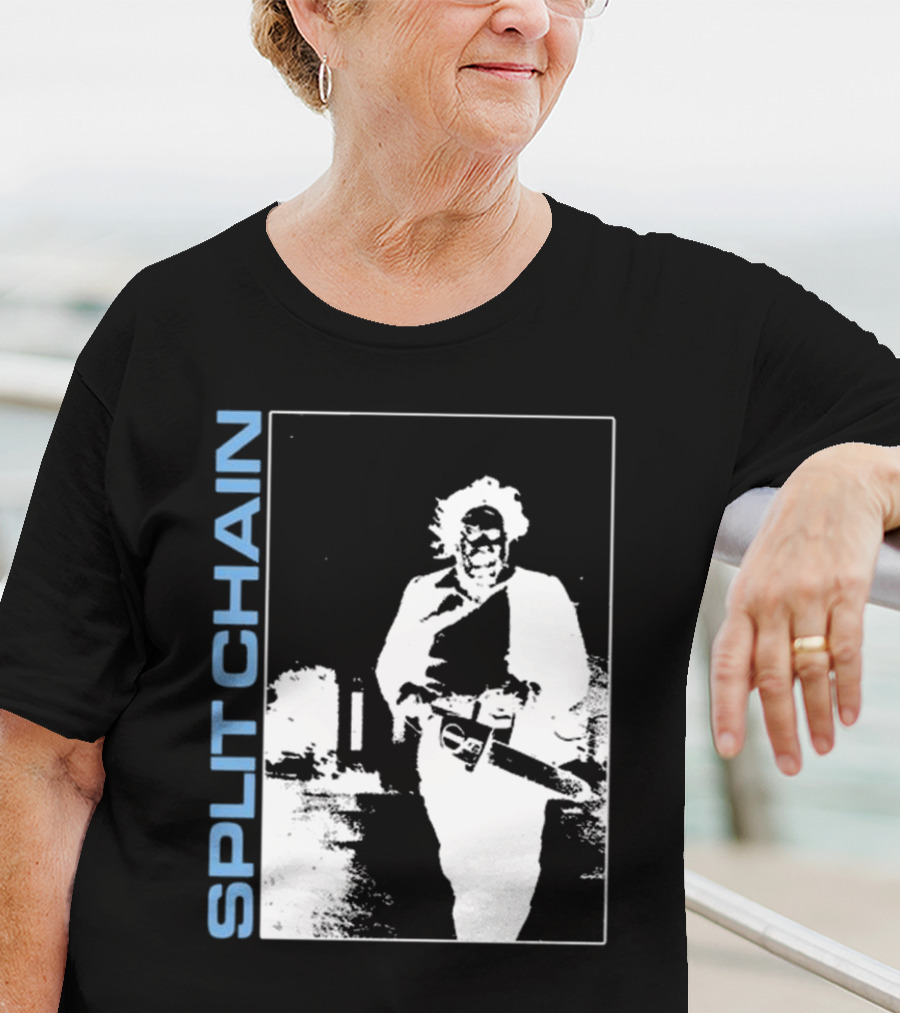 SPLIT CHAIN Chainsaw Runner Monochrome T-Shirt
