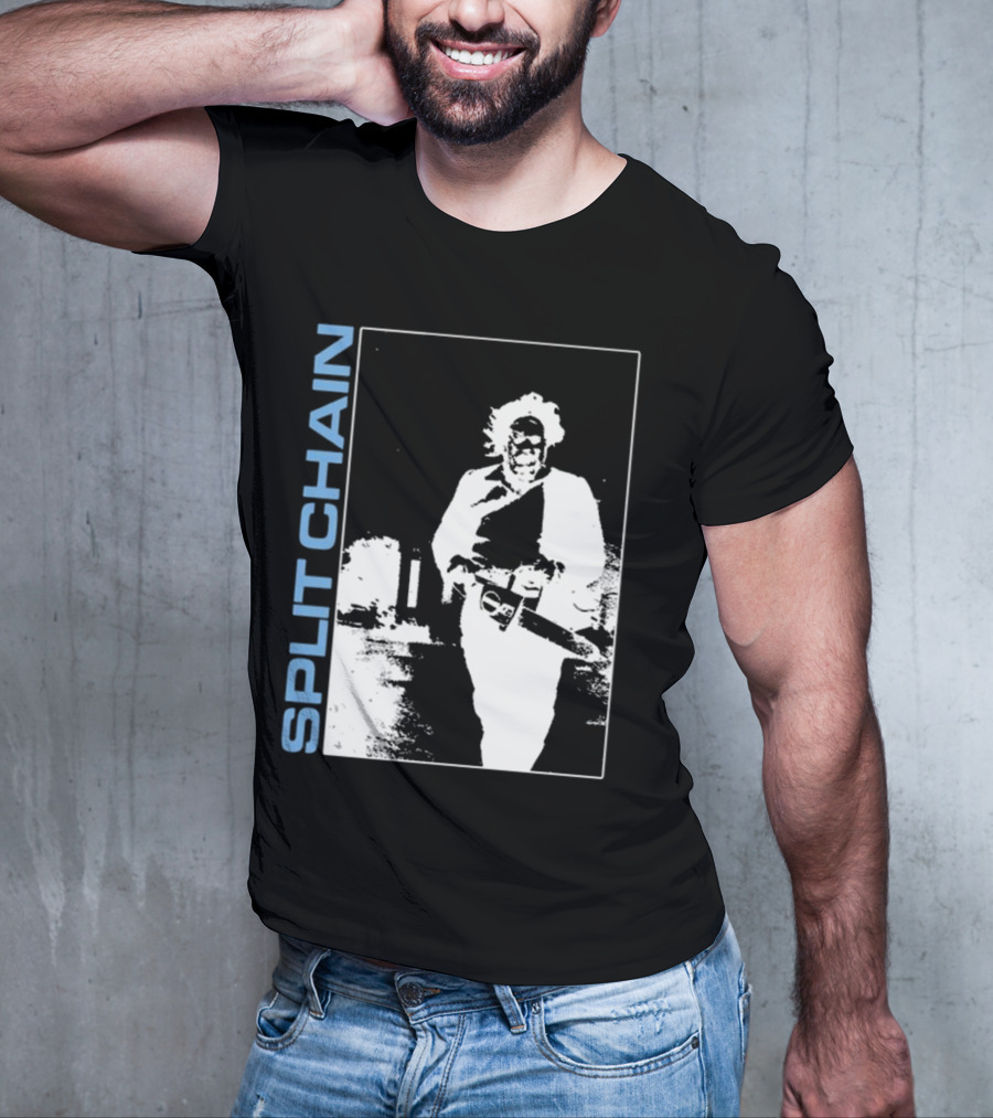 SPLIT CHAIN Chainsaw Runner Monochrome T-Shirt