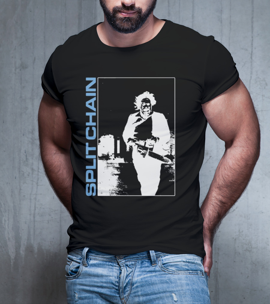 SPLIT CHAIN Chainsaw Runner Monochrome T-Shirt