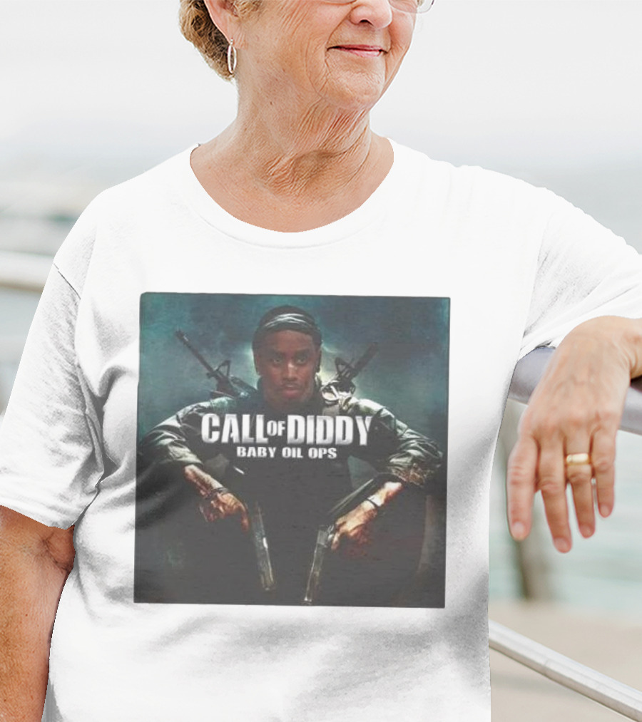 Call Of Diddy Baby Oil Ops Parody Game Soldier Image T-Shirt