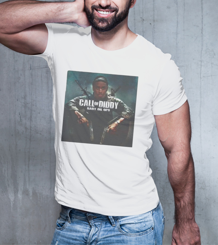 Call Of Diddy Baby Oil Ops Parody Game Soldier Image T-Shirt