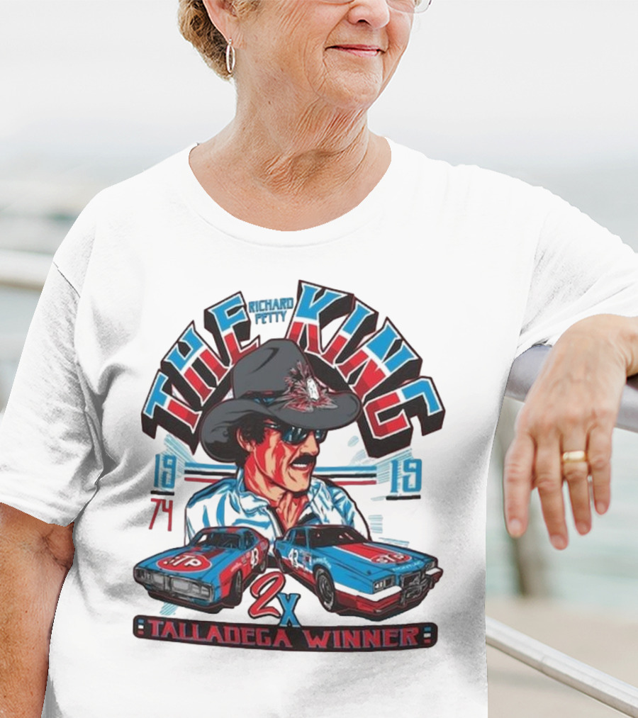 Richard Petty The King 2x Talladega Winner 1974 1979 T-Shirt