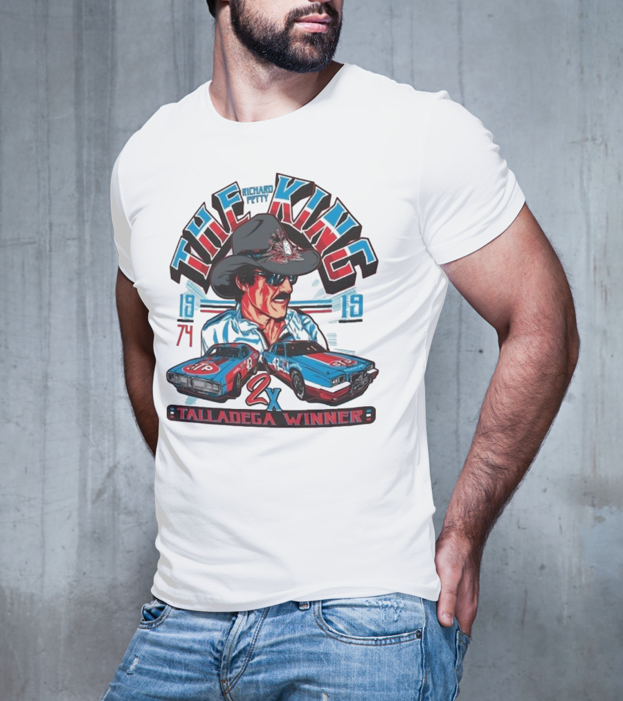 Richard Petty The King 2x Talladega Winner 1974 1979 T-Shirt