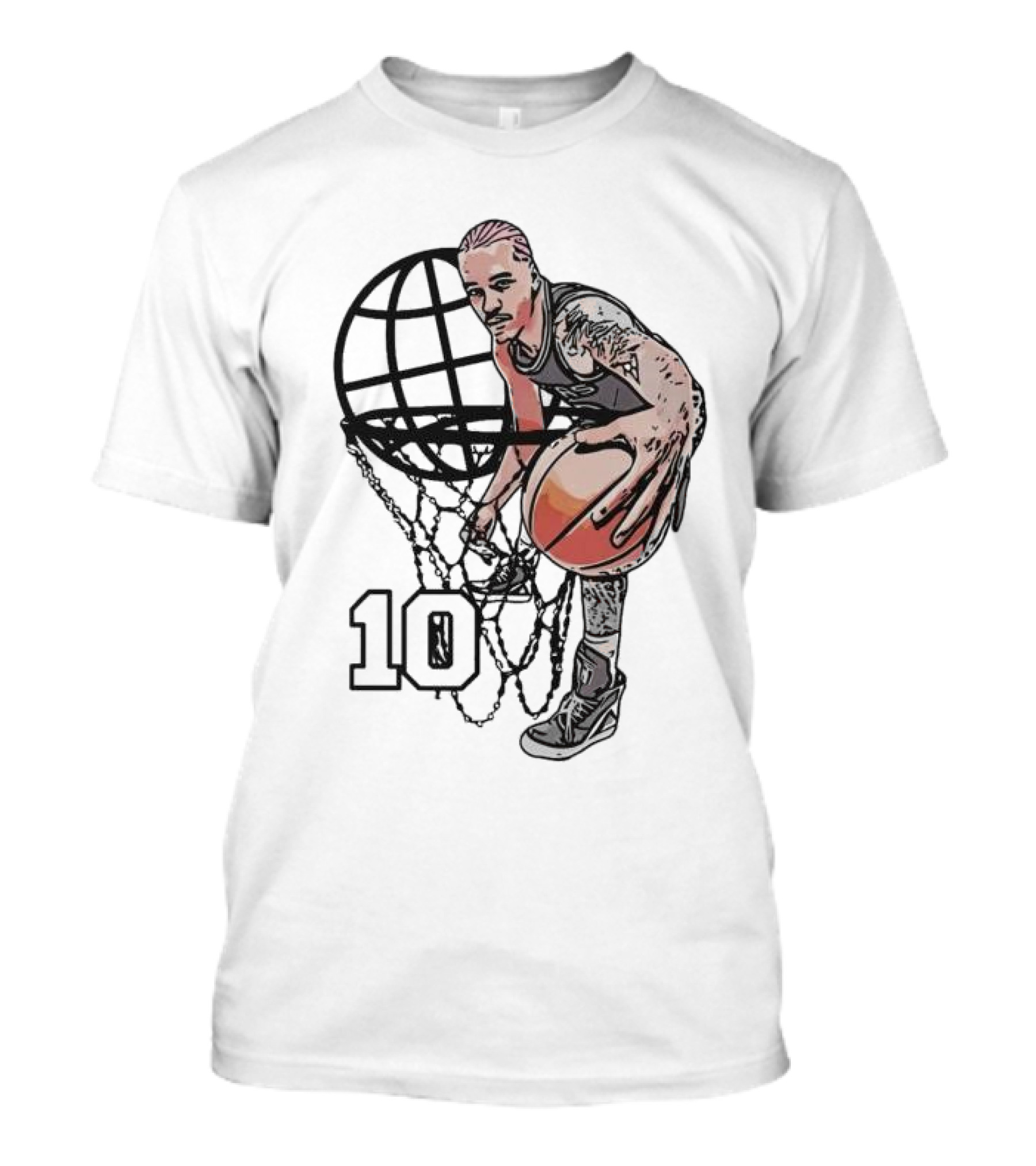 Jeremy Sochan San Antonio Spurs Basketball Geobasket Number 10 T-Shirt