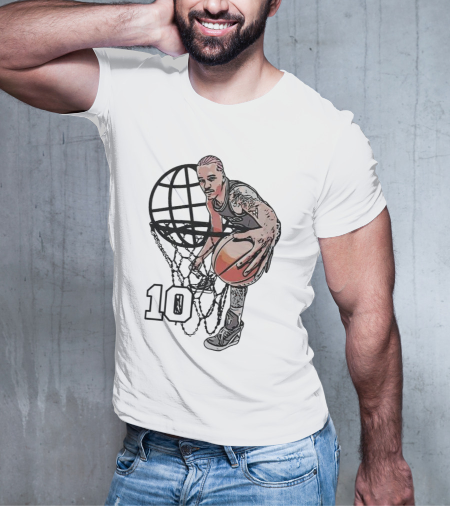 Jeremy Sochan San Antonio Spurs Basketball Geobasket Number 10 T-Shirt