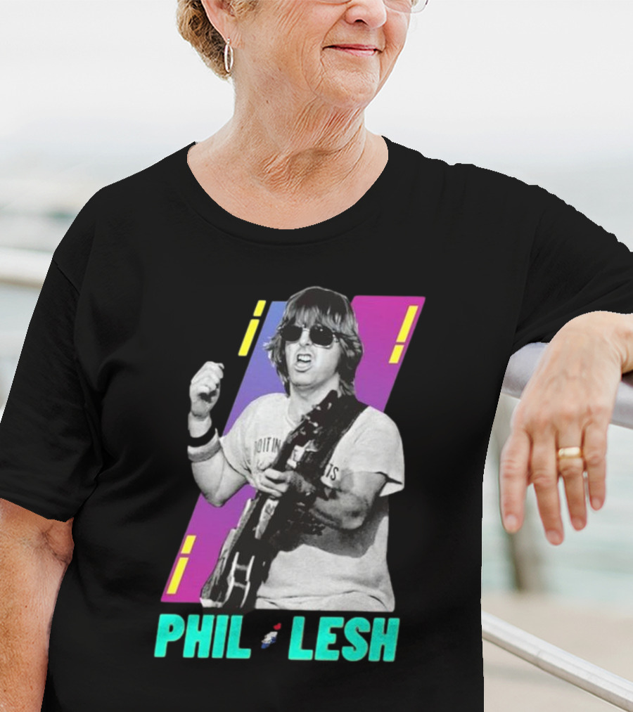 Phil Lesh Colorful Retro Style Grateful Dead Bassist Image T-Shirt