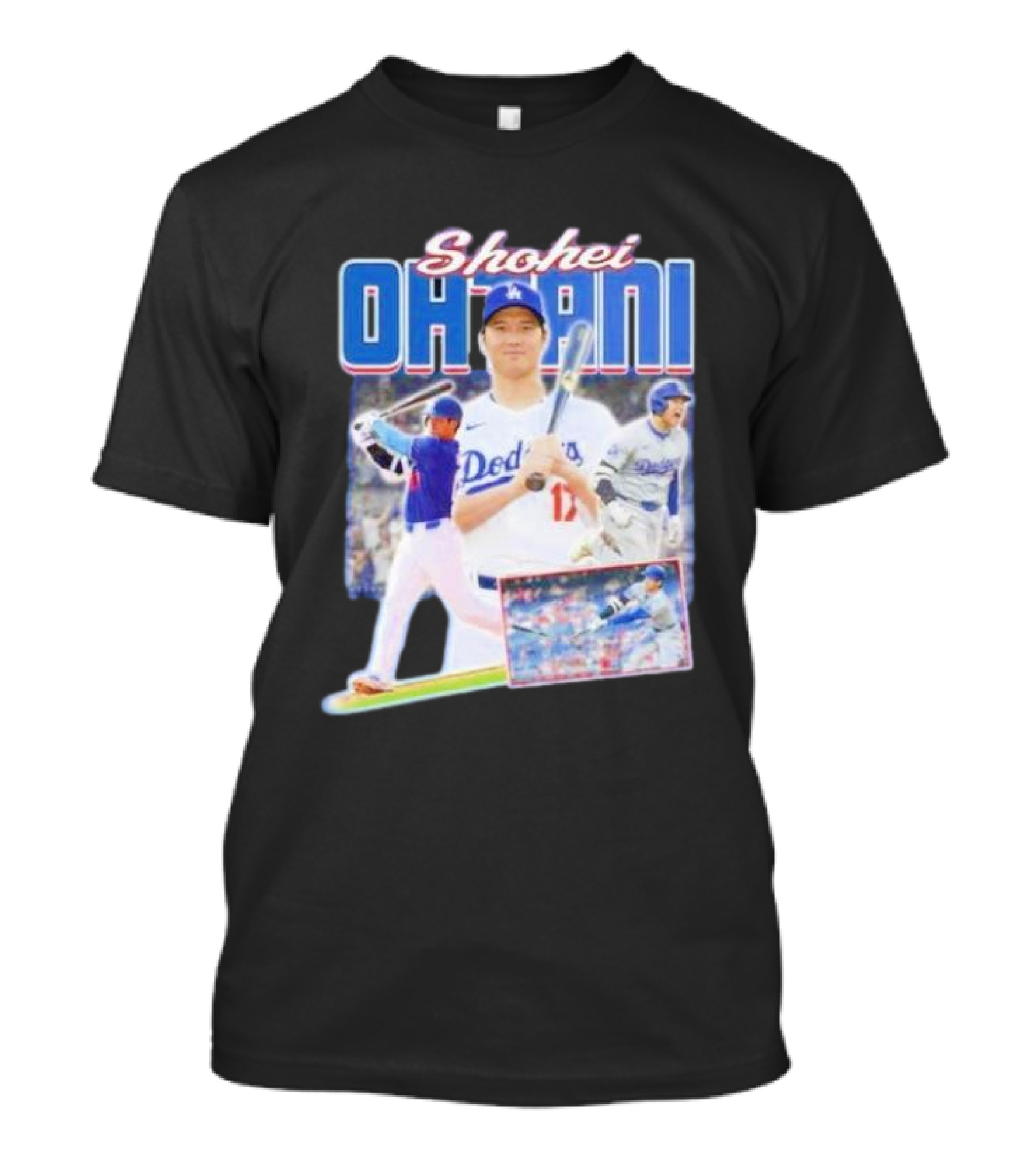 Shohei Ohtani Dodgers Baseball Collage T-Shirt