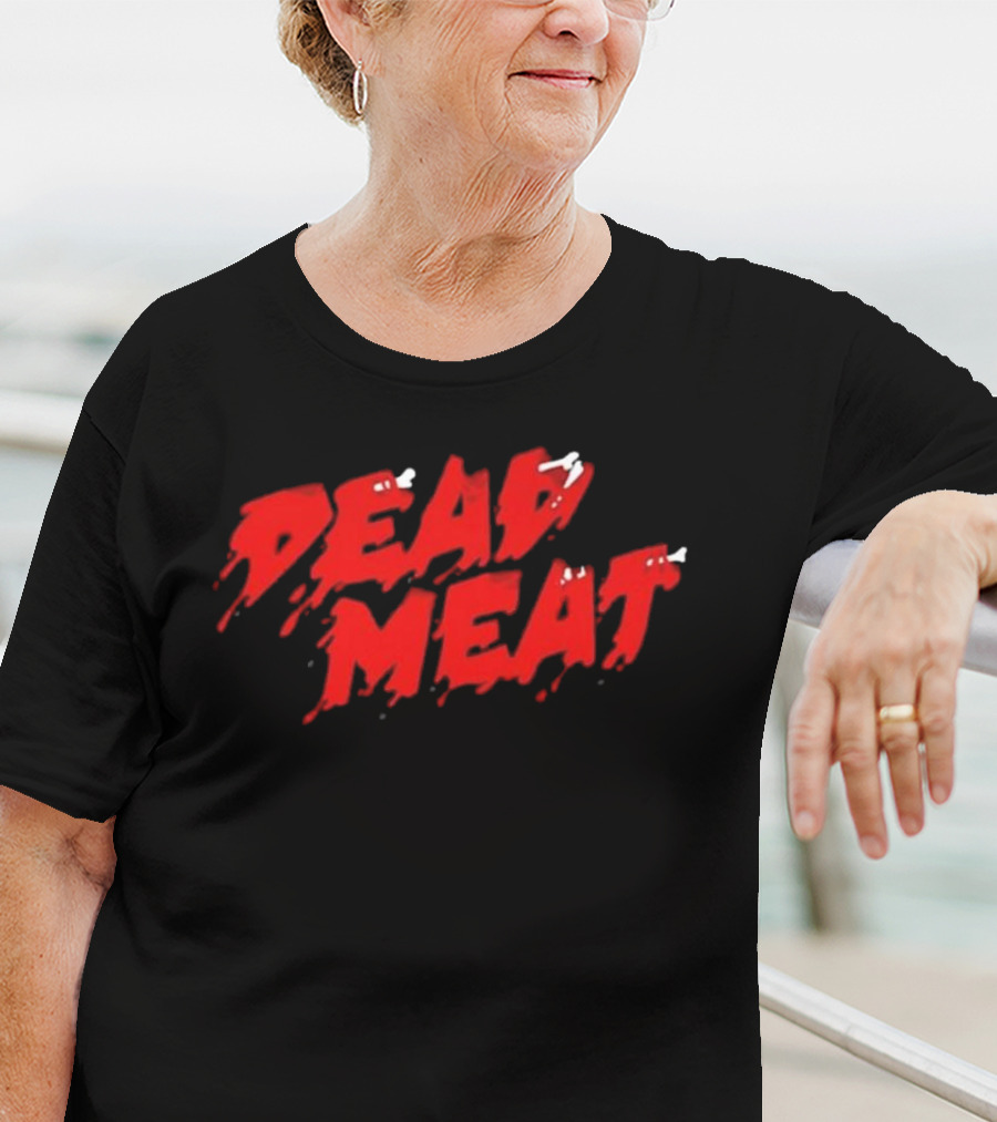 Dead Meat Red Dripping Text T-Shirt