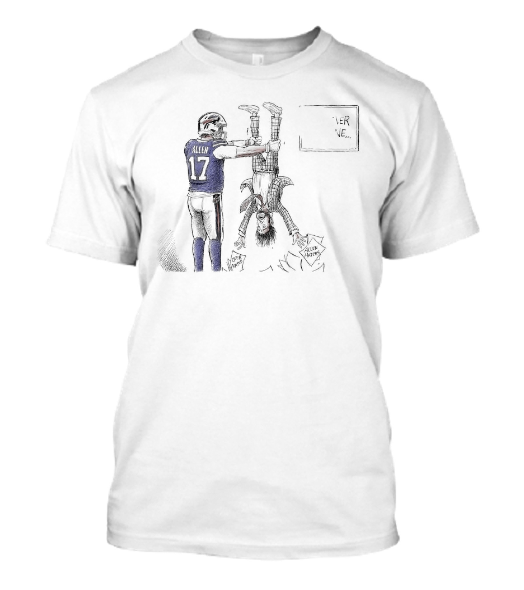 Buffalo Bills Josh Allen Over Throwing Allen Haters T-Shirt