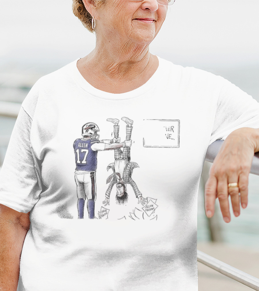 Buffalo Bills Josh Allen Over Throwing Allen Haters T-Shirt