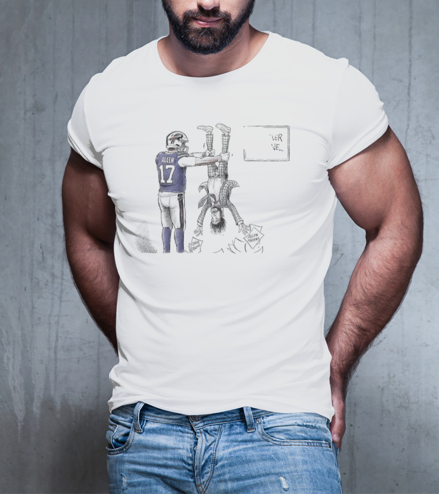 Buffalo Bills Josh Allen Over Throwing Allen Haters T-Shirt