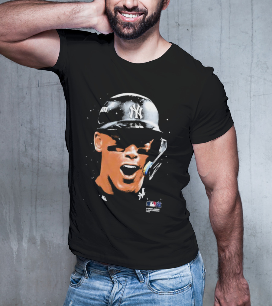 Aaron Judge New York Yankees MLB Big Face T-Shirt