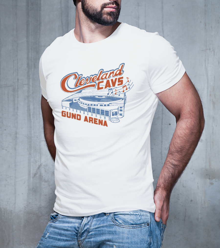 Cleveland Cavs Gund Arena Retro Music Note T-Shirt