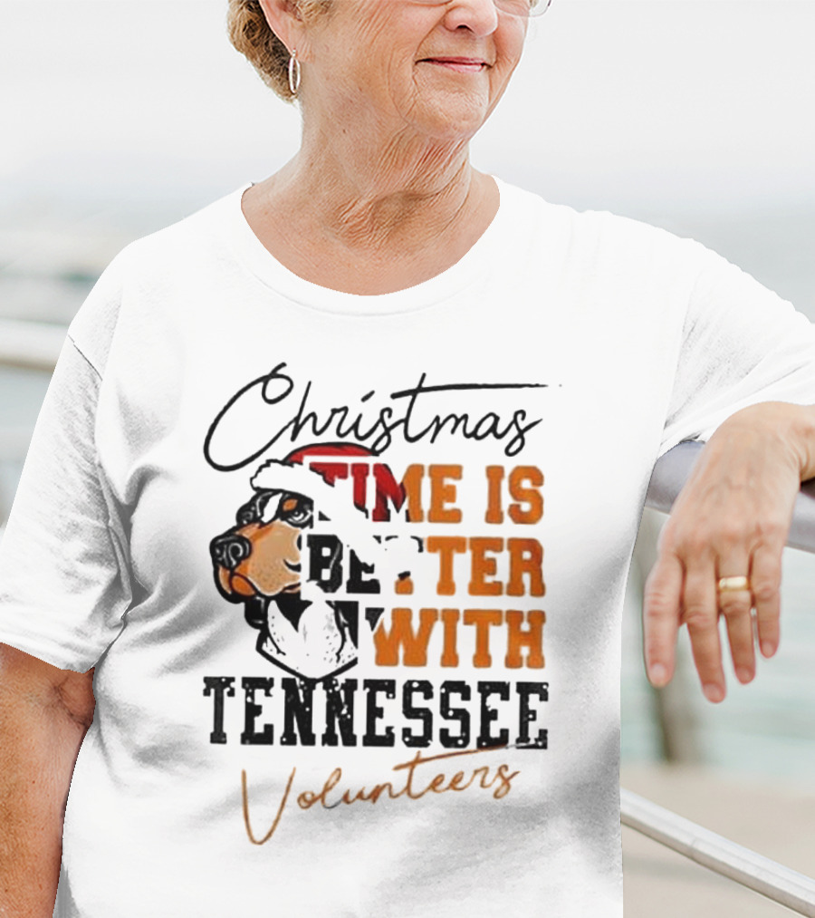 Christmas Time Is Better With Tennessee Volunteers T-Shirt