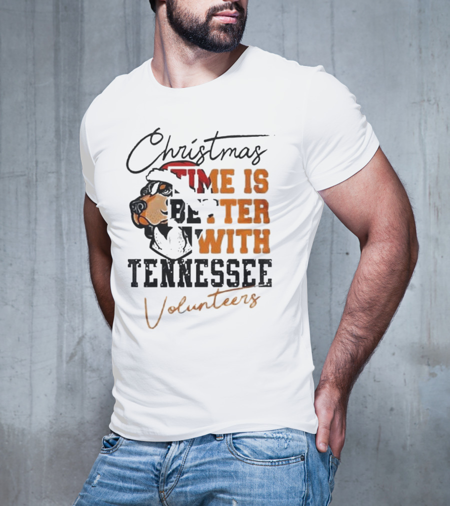 Christmas Time Is Better With Tennessee Volunteers T-Shirt