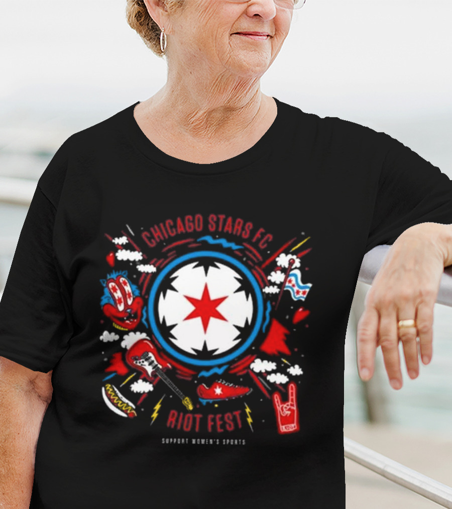 Chicago Stars FC Riot Fest Support Women's Sports T-Shirt