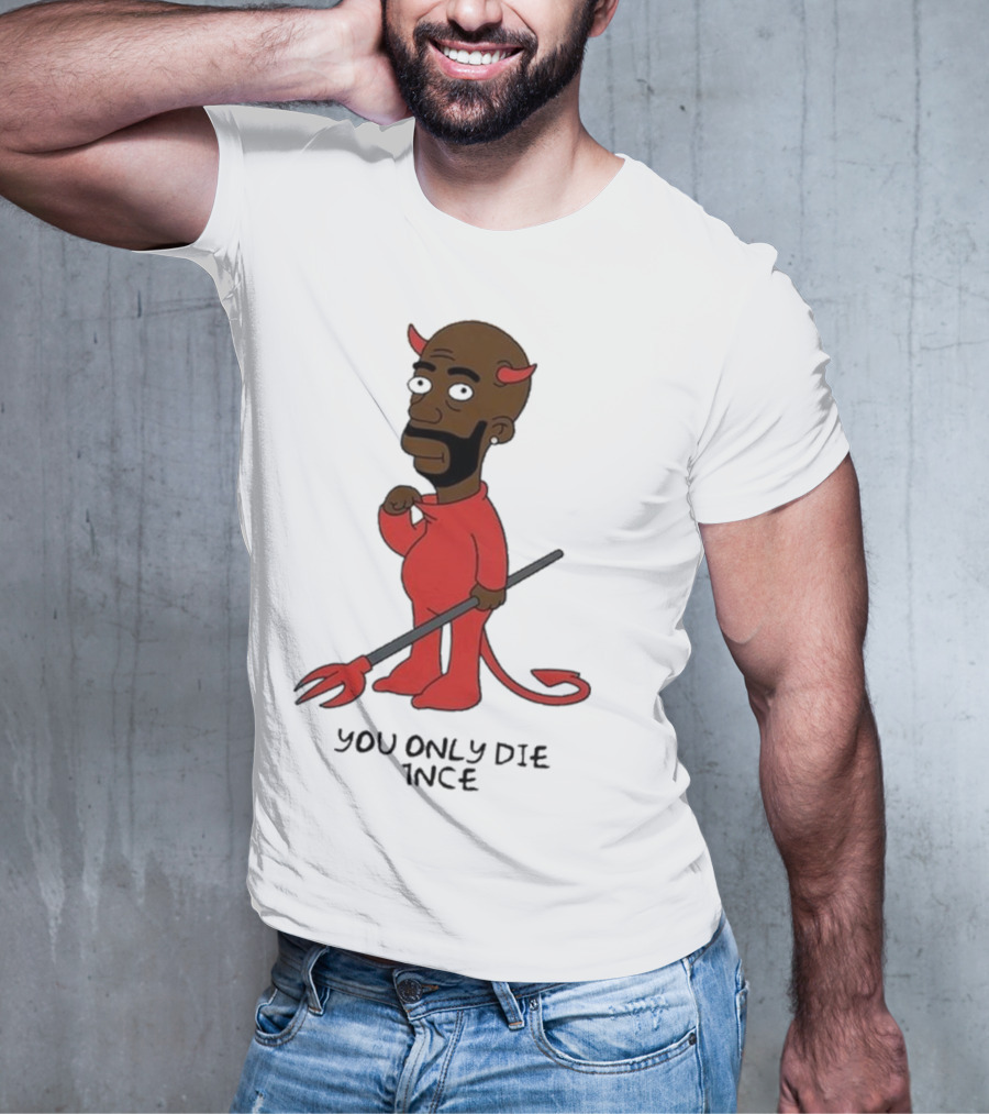 Freddie Gibbs Gibbsons You Only Die 1Nce Devil Cartoon Character T-Shirt