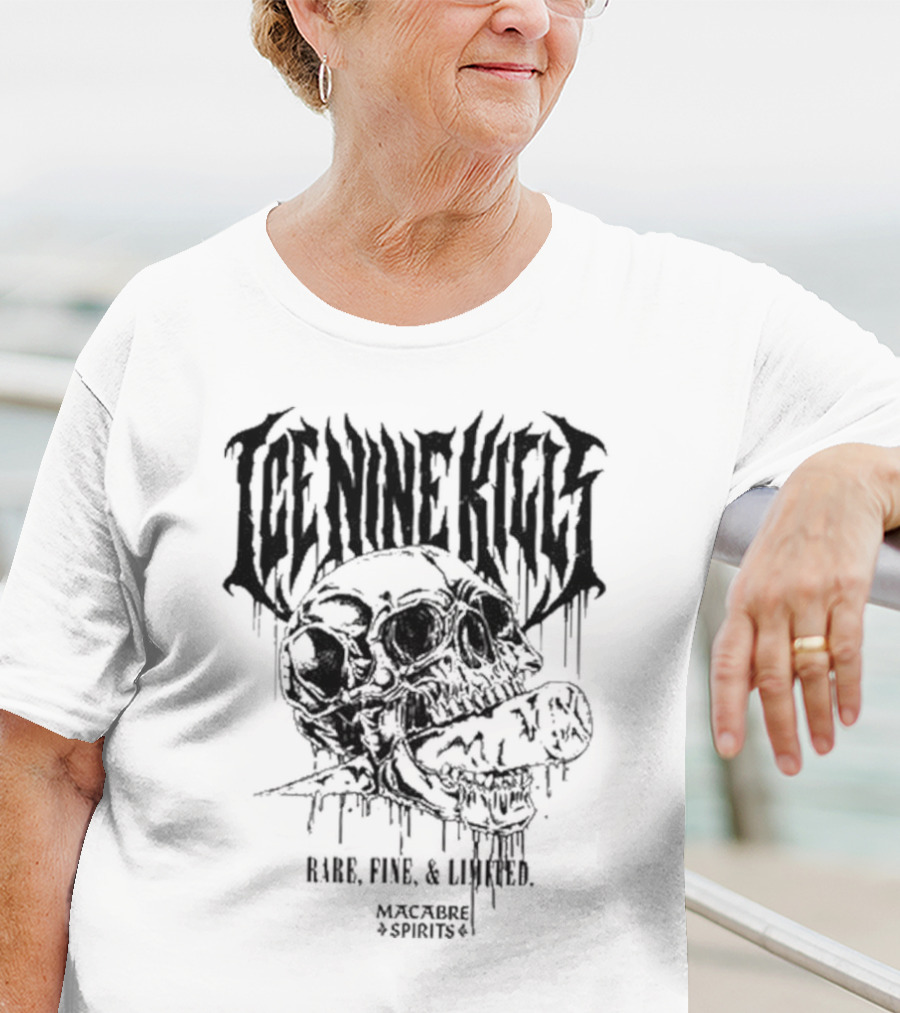 Ice Nine Kills Rare Fine Limited Macabre Spirits Skulls T-Shirt