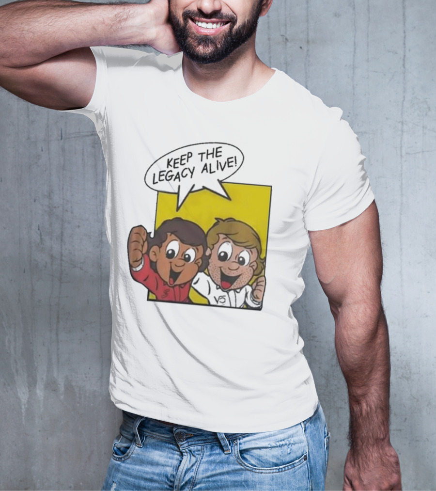 KEEP THE LEGACY ALIVE Boys Characters Speech Bubble T-Shirt