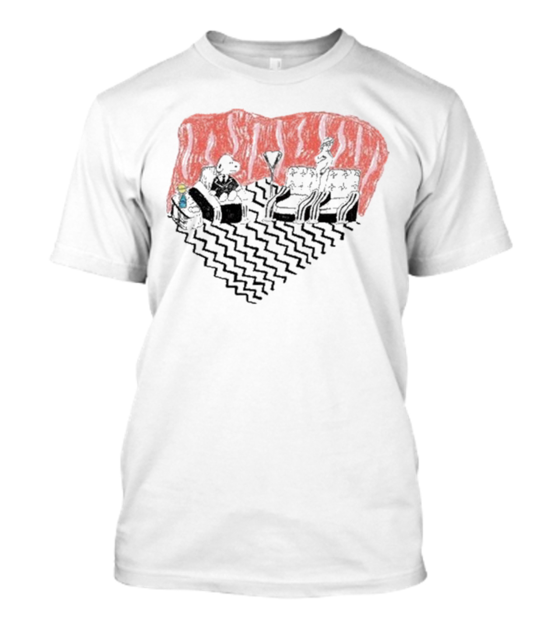 Sandw1tch Dale Snooper Twin Peaks Zigzag Room Scene T-Shirt