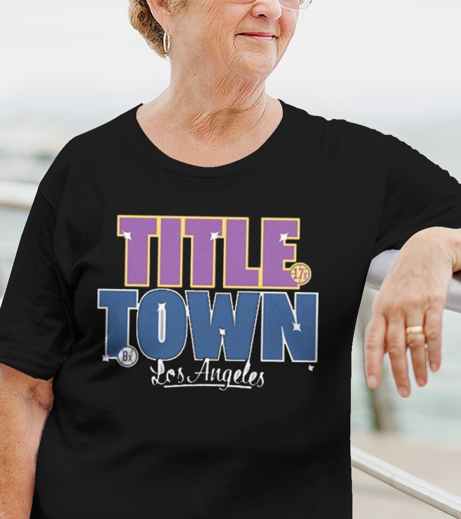 Los Angeles Dodgers 17x 8x Title Town T-Shirt