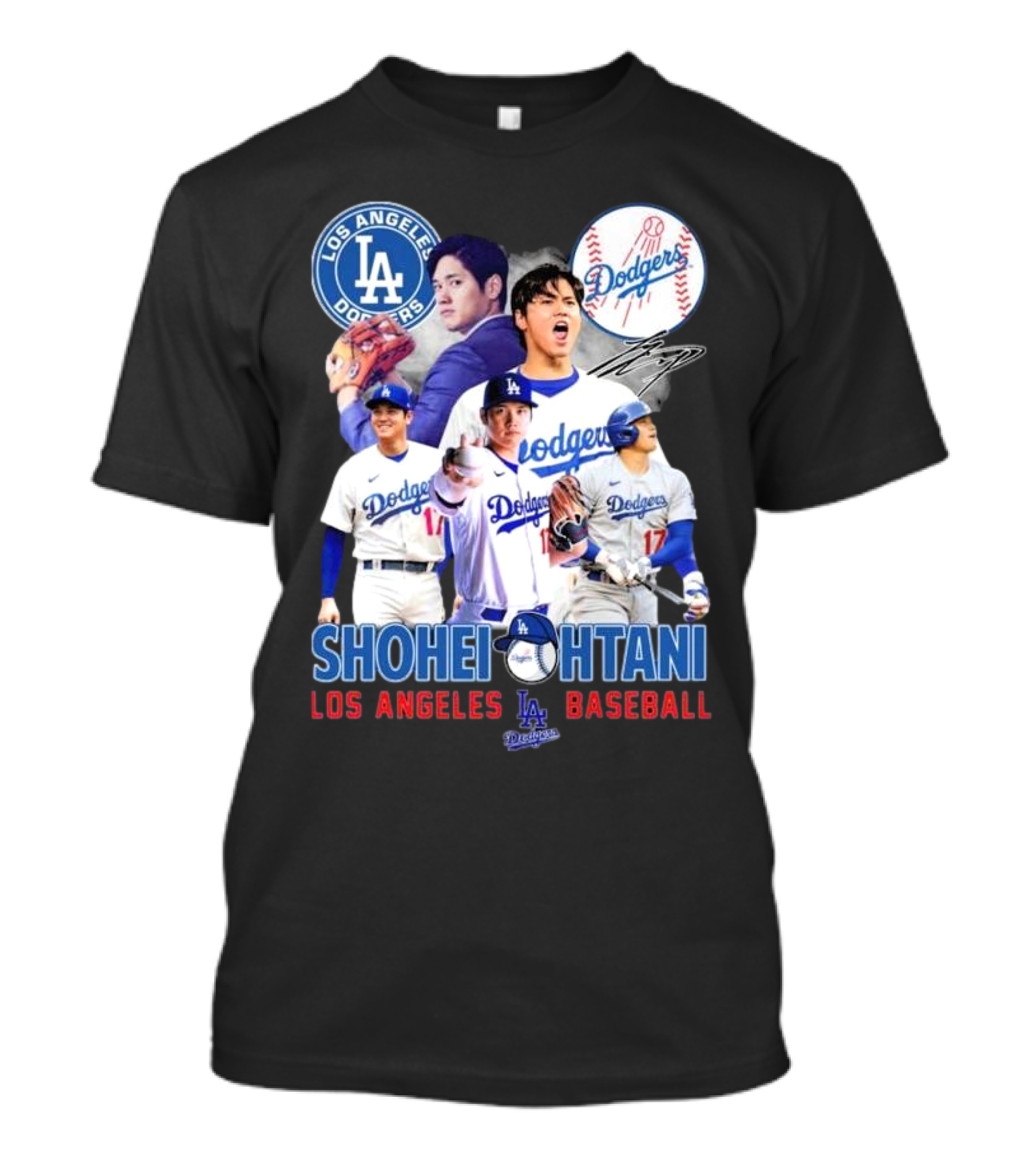 Los Angeles Dodgers Shohei Ohtani Baseball MVP Signature T-Shirt