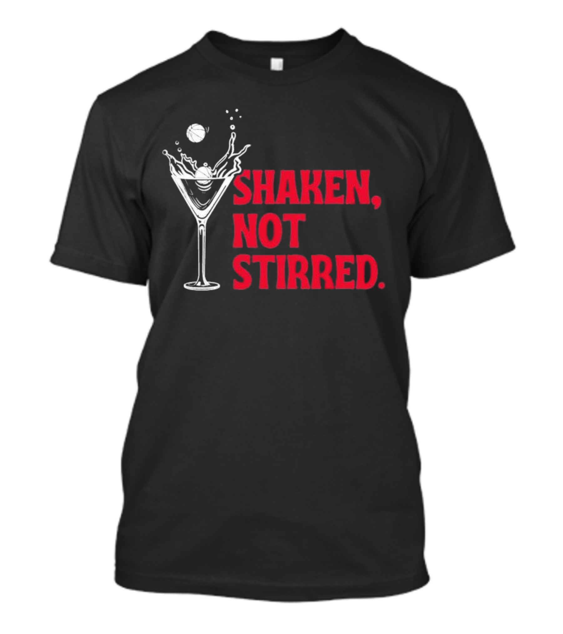 Rutgers Scarlet Knights Shaken Not Stirred Martini Basketball T-Shirt