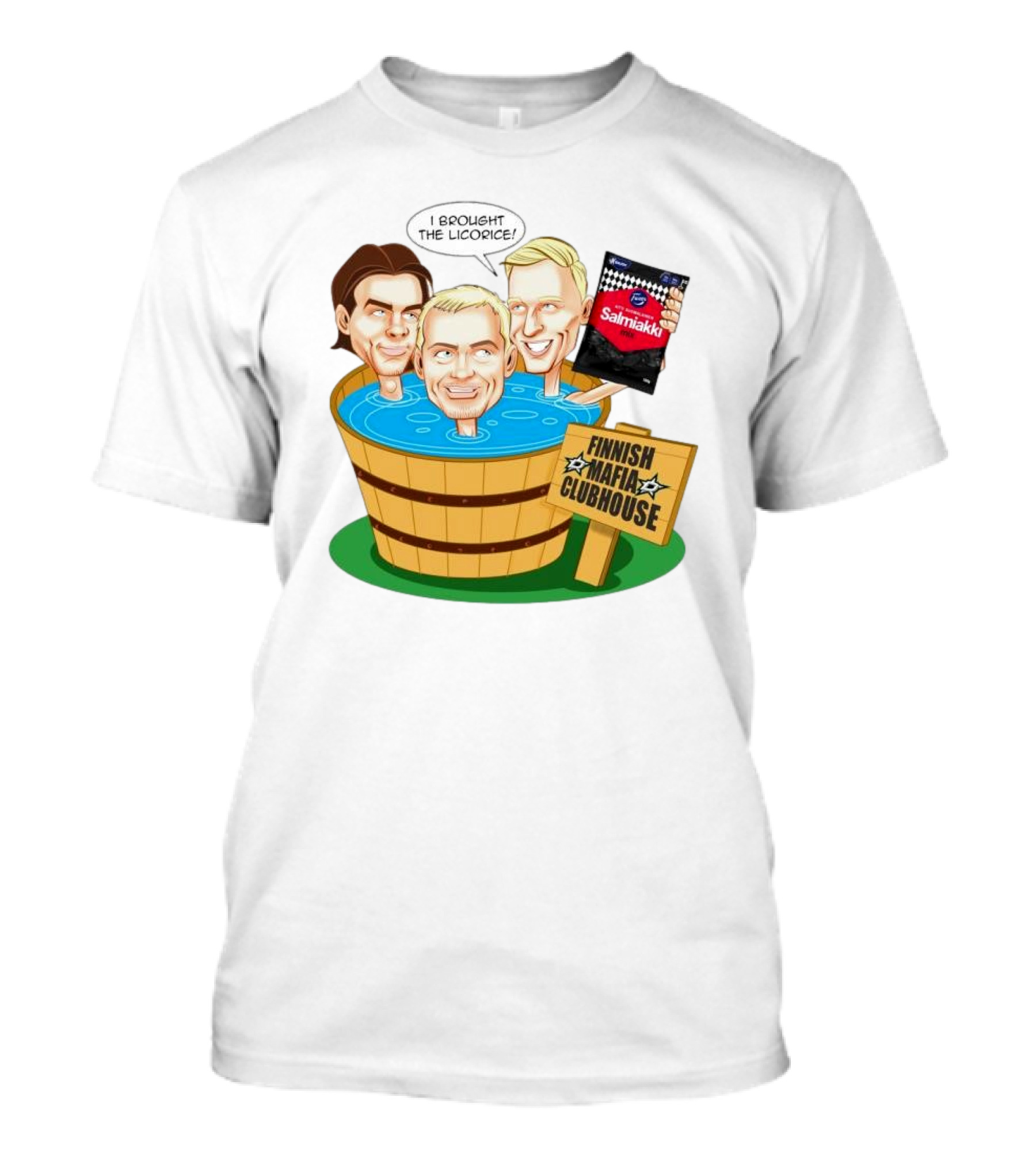Dallas Stars Finnish Mafia Clubhouse I Brought The Licorice Salmiakki T-Shirt
